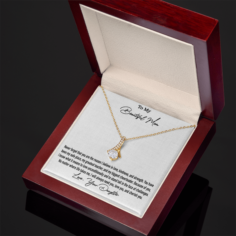 Daughter Heart Melting Gift to Mom | Alluring Beauty Necklace | Mother Stylish present | SparkinGifts