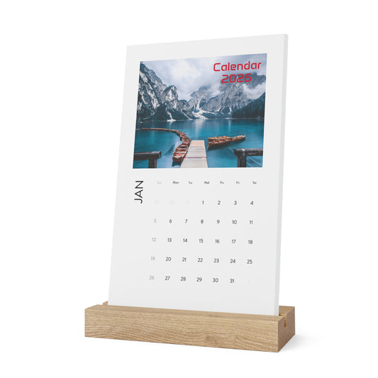 2026 Serenity Lakes Vertical Desk Calendar: Stunning Lakes Images, Premium Quality, and Easy Display