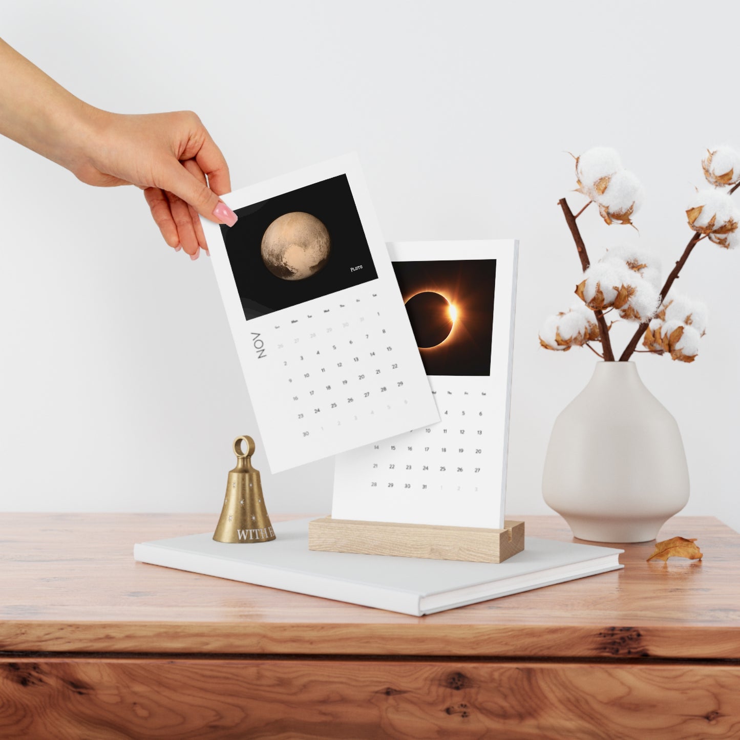 2026 Solar System Vertical Desk Calendar: Stunning Planet Images, Premium Quality, and Easy Display