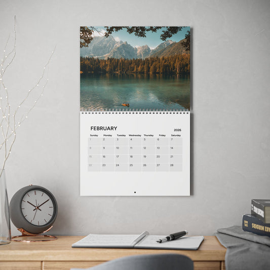 Lakeside Serenity: 2026 Lakes Calendar - Breathtaking Lake Photography, Premium Quality, and Effortless Display (10.8" x 8.4")
