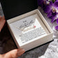 Mother of the Groom Necklace Gift, Wedding Gift from Son to Mom, Groom to Mother Gift, Sentimental Jewelry for Mom