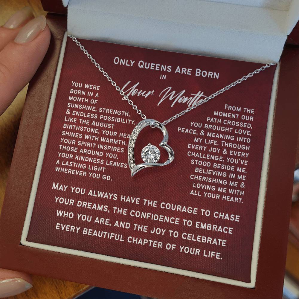 Only Queens Are Born This Month – Majestic Birthday Gift for Her | Wife, Mom, Grandma, Sister or Daughter | SparkinGifts