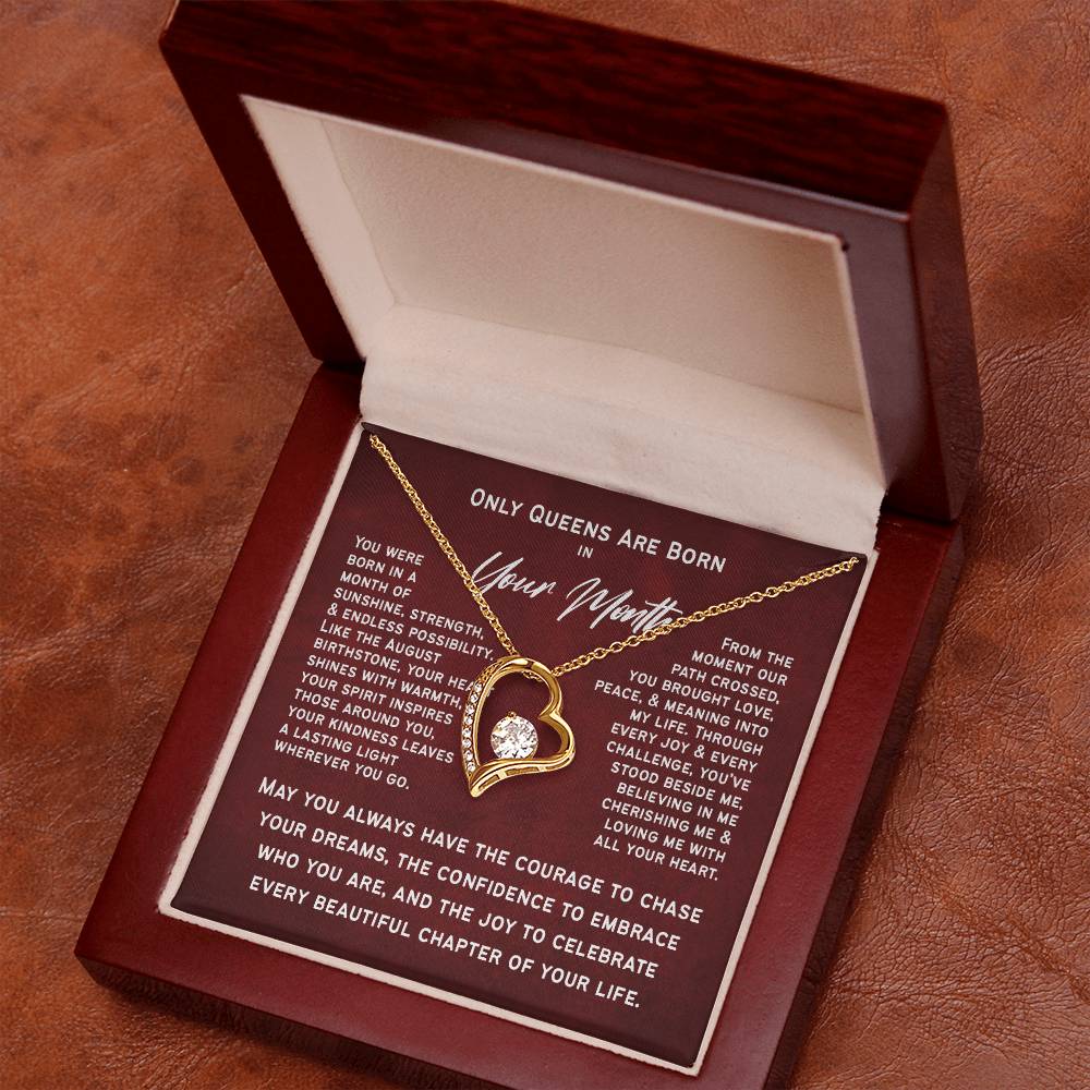 Only Queens Are Born This Month – Majestic Birthday Gift for Her | Wife, Mom, Grandma, Sister or Daughter | SparkinGifts