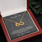 Daughter to Mother Gift | Endless Love Heart Infinity Necklace for Mom | "I Love You More Than Words Can Say"