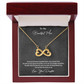 Daughter to Mother Gift | Endless Love Heart Infinity Necklace for Mom | "I Love You More Than Words Can Say"