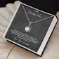 Daughter to Mum Gift  | Eternal Hope Love Knot Necklace | Mother's Day, Birthday & Christmas Jewelry