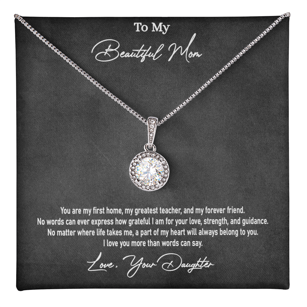 Daughter to Mum Gift  | Eternal Hope Love Knot Necklace | Mother's Day, Birthday & Christmas Jewelry
