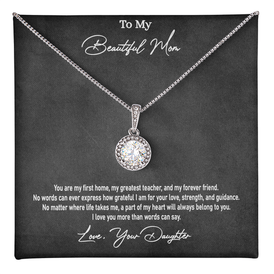 Daughter to Mom Gift  | Eternal Hope Love Knot Necklace | Mother's Day, Birthday & Christmas Jewelry