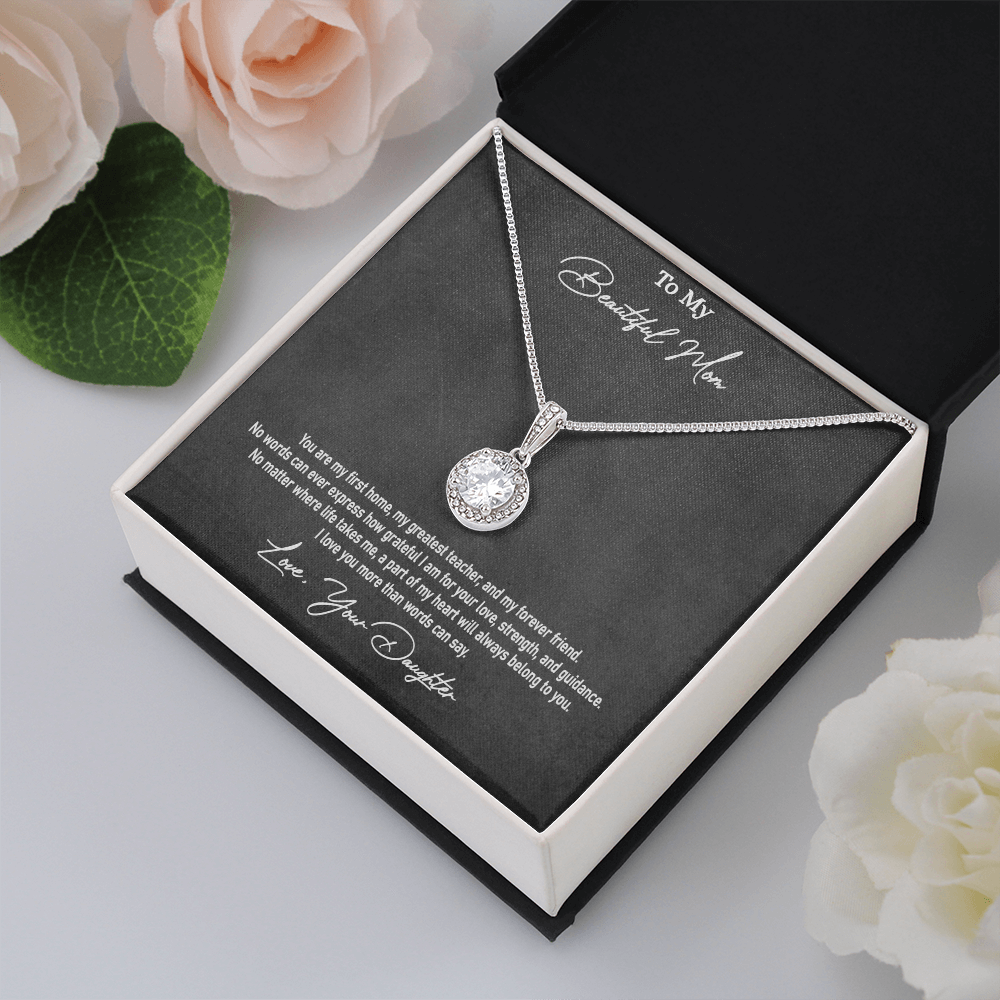 Daughter to Mum Gift  | Eternal Hope Love Knot Necklace | Mother's Day, Birthday & Christmas Jewelry