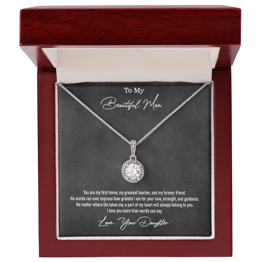 Daughter to Mum Gift  | Eternal Hope Love Knot Necklace | Mother's Day, Birthday & Christmas Jewelry