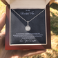 Daughter to Mum Gift  | Eternal Hope Love Knot Necklace | Mother's Day, Birthday & Christmas Jewelry