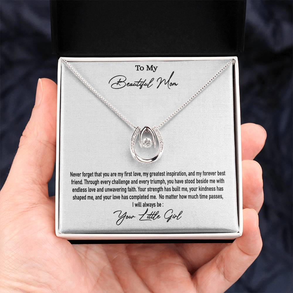 Little Girl Gift to Mother | Lucky in Love Necklace | Romantic Gift for Her | SparkinGifts