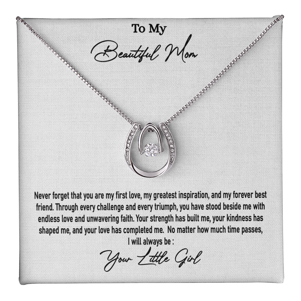 Little Girl Gift to Mother | Lucky in Love Necklace | Romantic Gift for Her | SparkinGifts