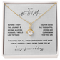 Mother of the Groom Nacklace Gift from Loving Son | Wedding Keepsake for Mom
