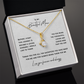 Mother of the Groom Nacklace Gift from Loving Son | Wedding Keepsake for Mom