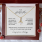 Mother of the Groom Nacklace Gift from Loving Son | Wedding Keepsake for Mom