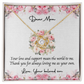 Love Knot Necklace for Mom – Heartfelt Gift from Son