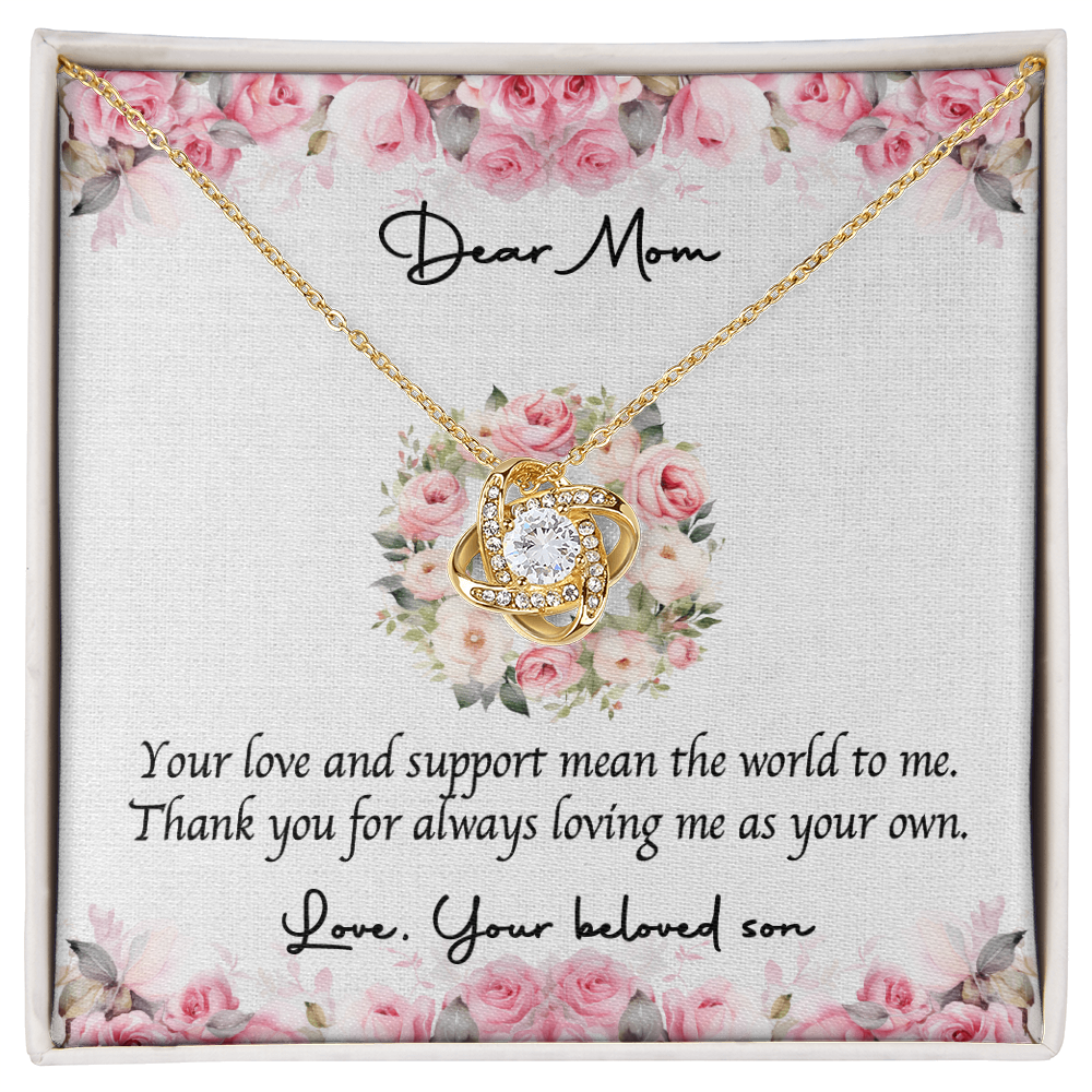 Love Knot Necklace for Mom – Heartfelt Gift from Son