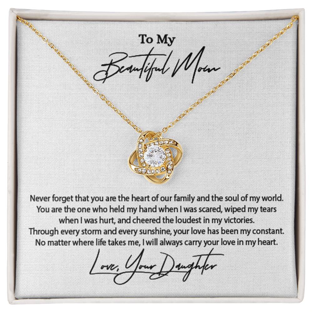 Daughter to Mother Gift | Love Knot Necklace for Mom | SparkinGifts