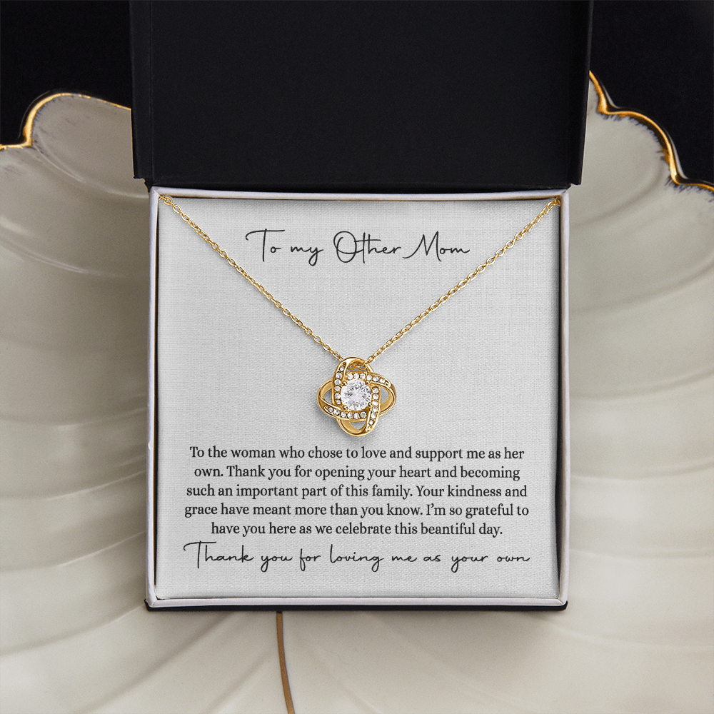 Bonus Mom Necklace, Step Mom Gift from Bride, Mother-in-Law Jewelry, MIL Wedding Gift, Step Mother Keepsake