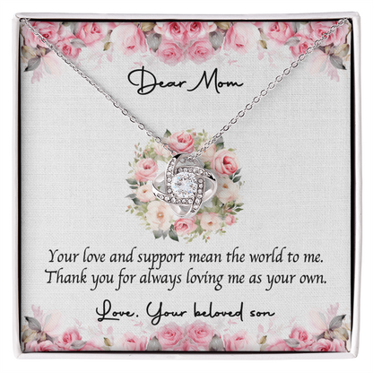 Love Knot Necklace for Mom – Heartfelt Gift from Son