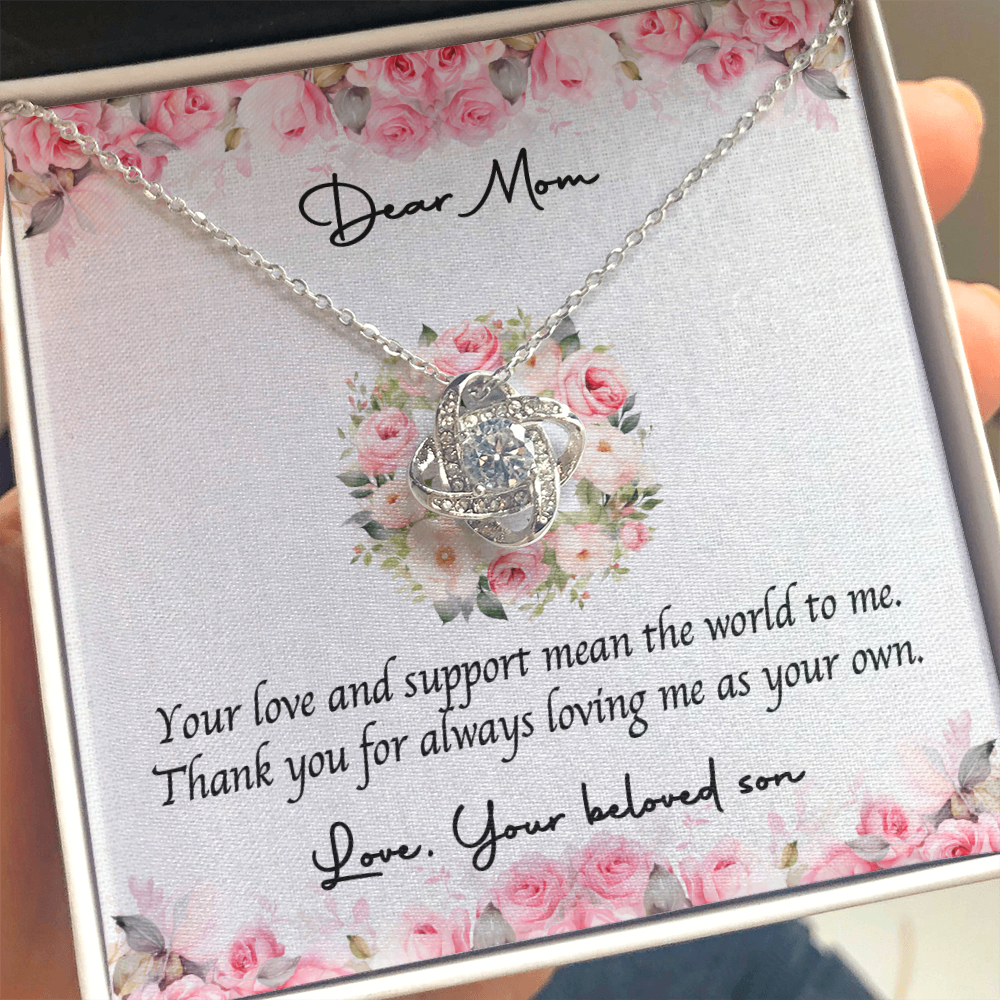 Love Knot Necklace for Mom – Heartfelt Gift from Son