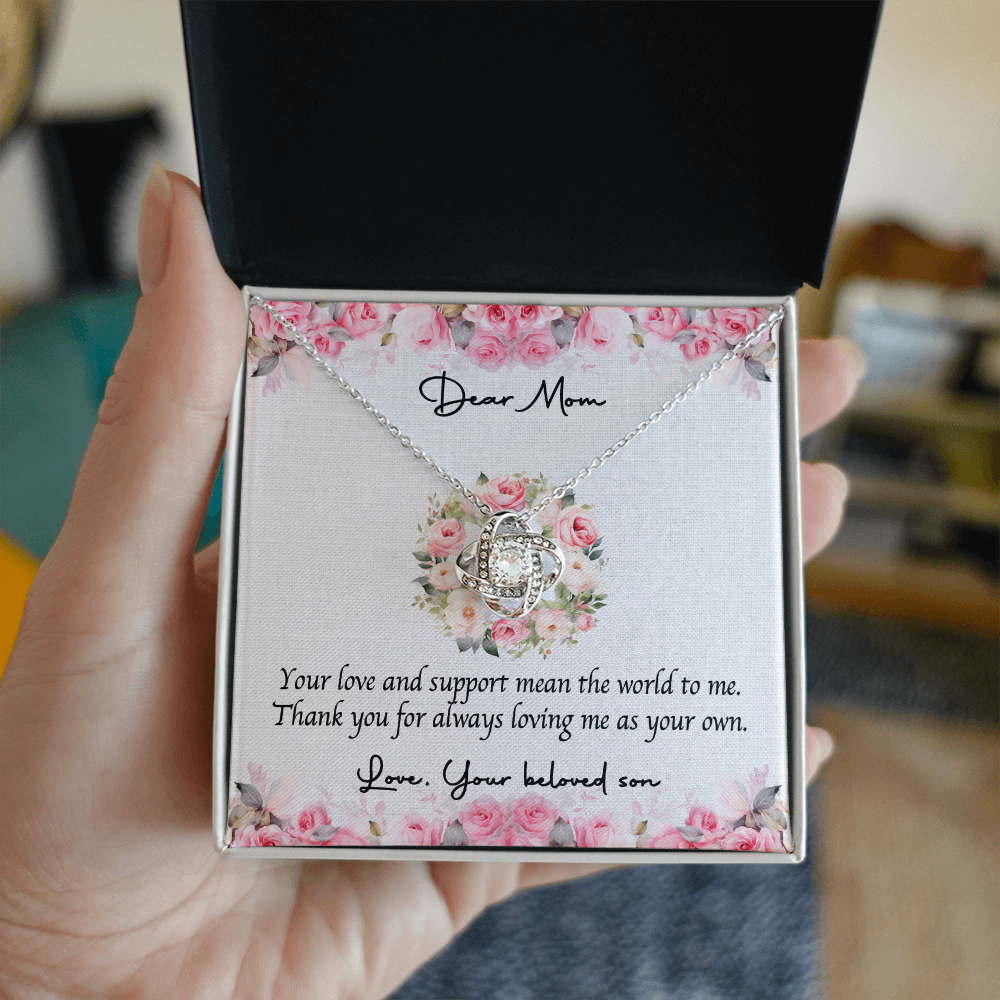 Love Knot Necklace for Mom – Heartfelt Gift from Son