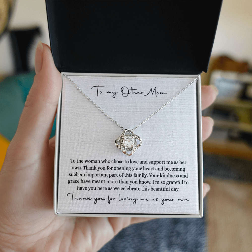 Bonus Mom Necklace, Step Mom Gift from Bride, Mother-in-Law Jewelry, MIL Wedding Gift, Step Mother Keepsake