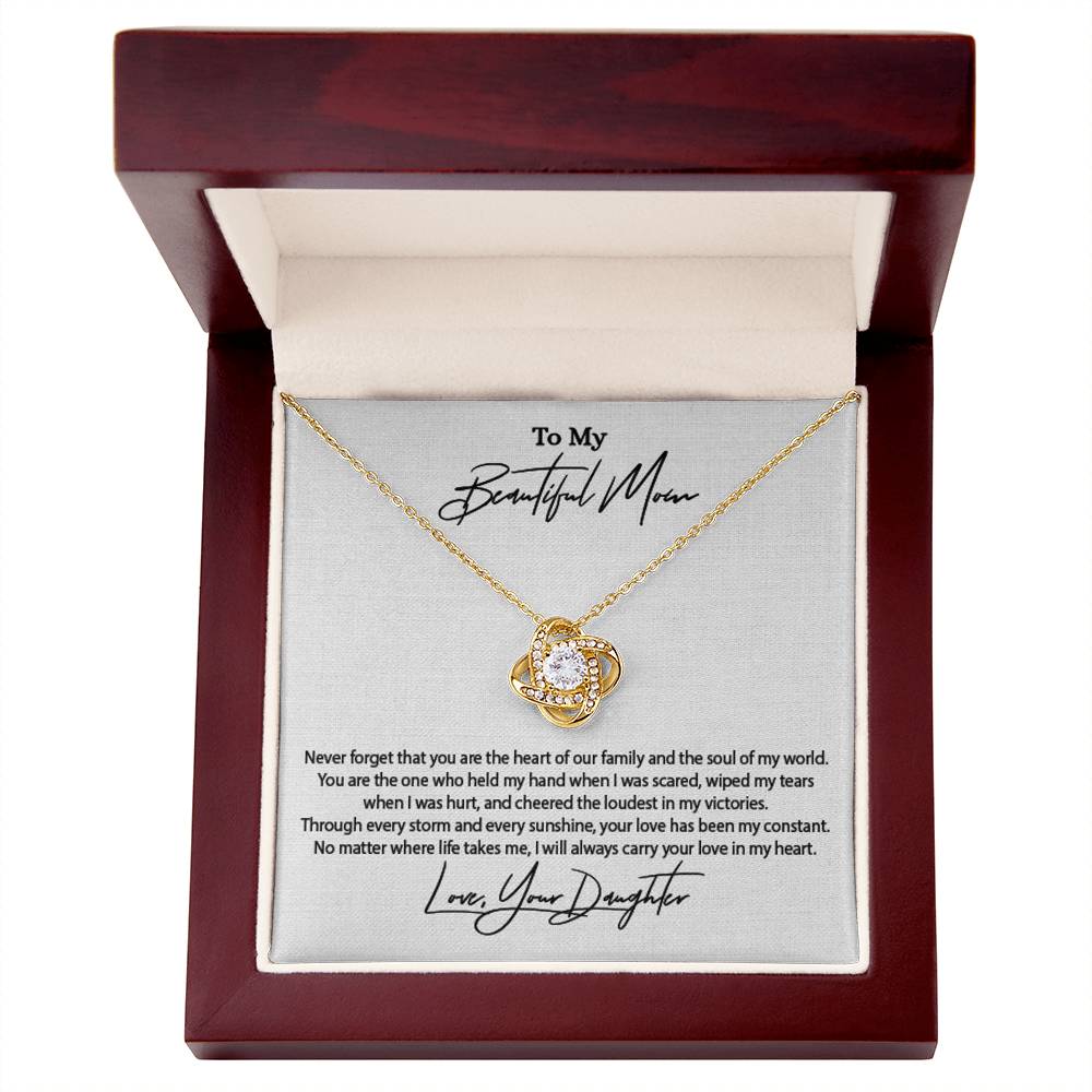 Daughter to Mother Gift | Love Knot Necklace for Mom | SparkinGifts