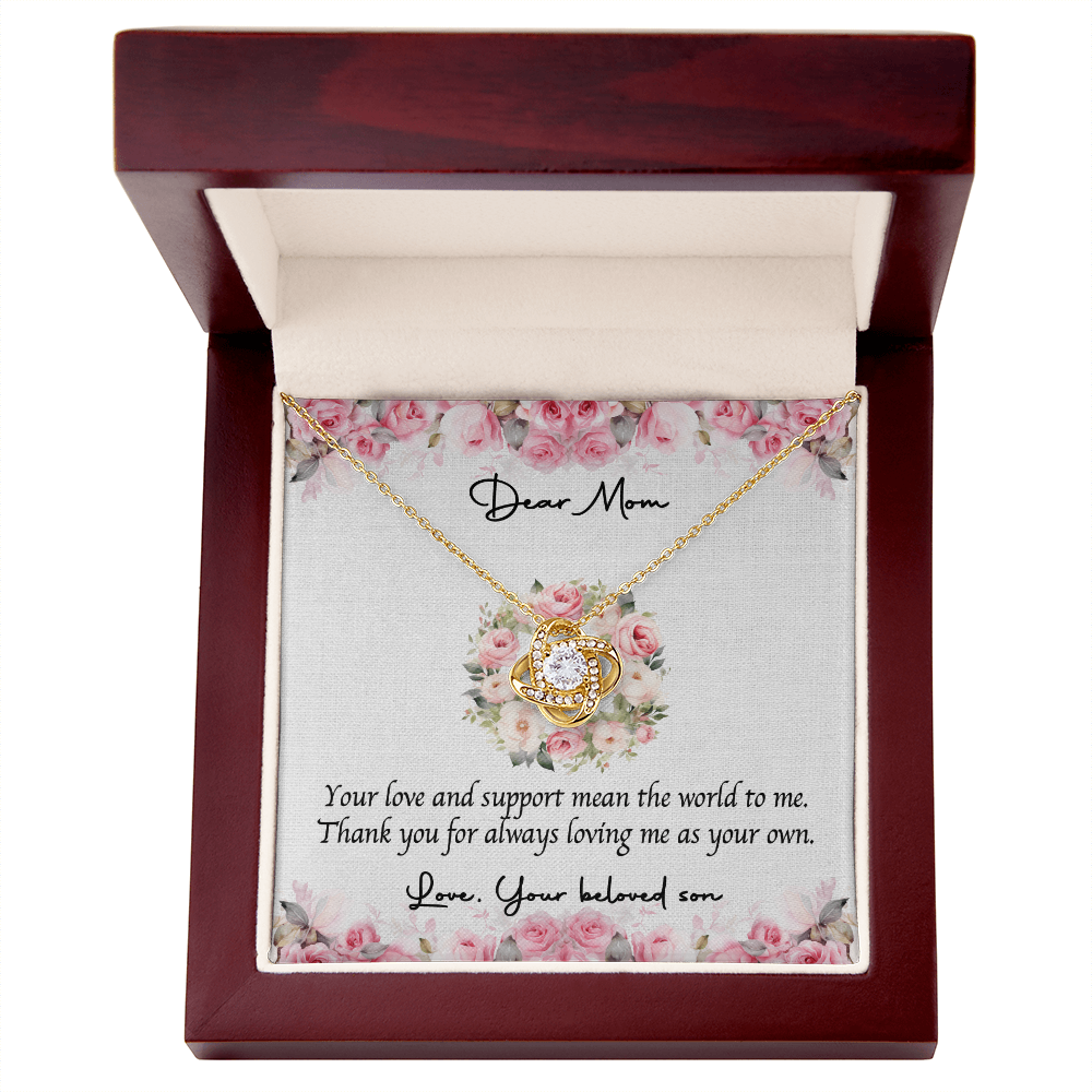 Love Knot Necklace for Mom – Heartfelt Gift from Son