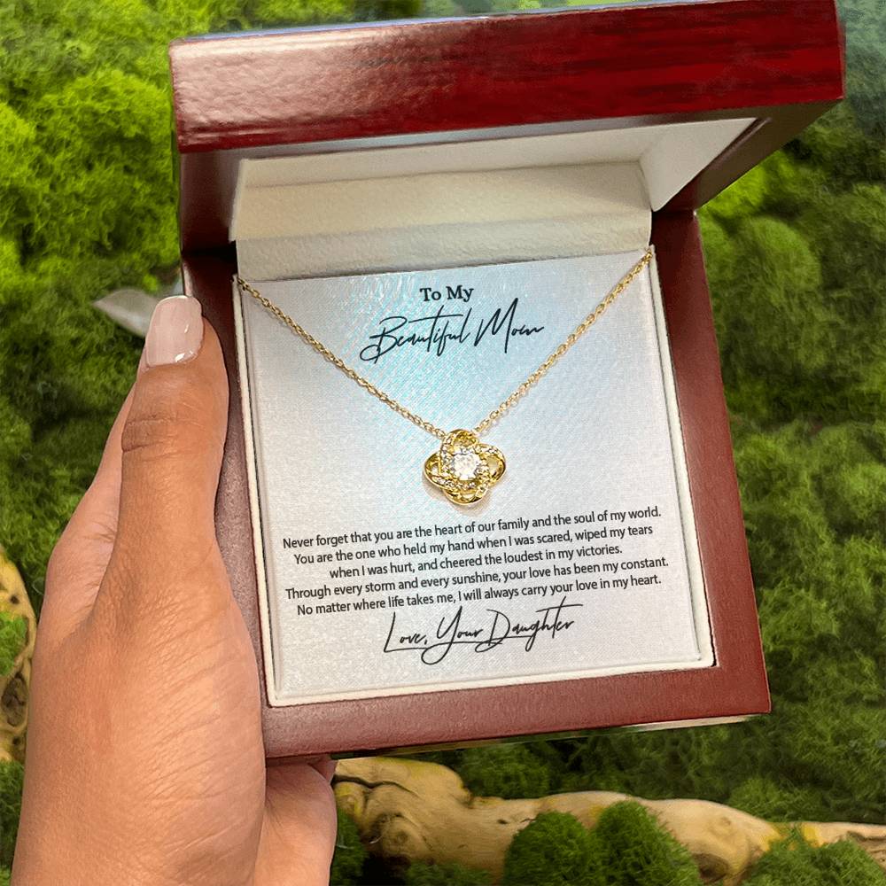 Daughter to Mother Gift | Love Knot Necklace for Mom | SparkinGifts
