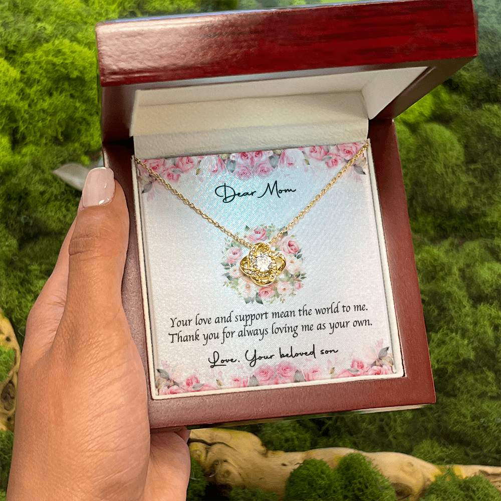 Love Knot Necklace for Mom – Heartfelt Gift from Son