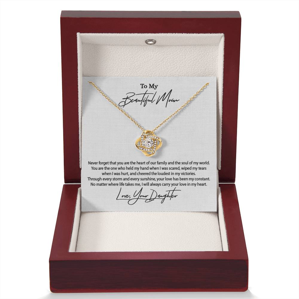 Daughter to Mother Gift | Love Knot Necklace for Mom | SparkinGifts