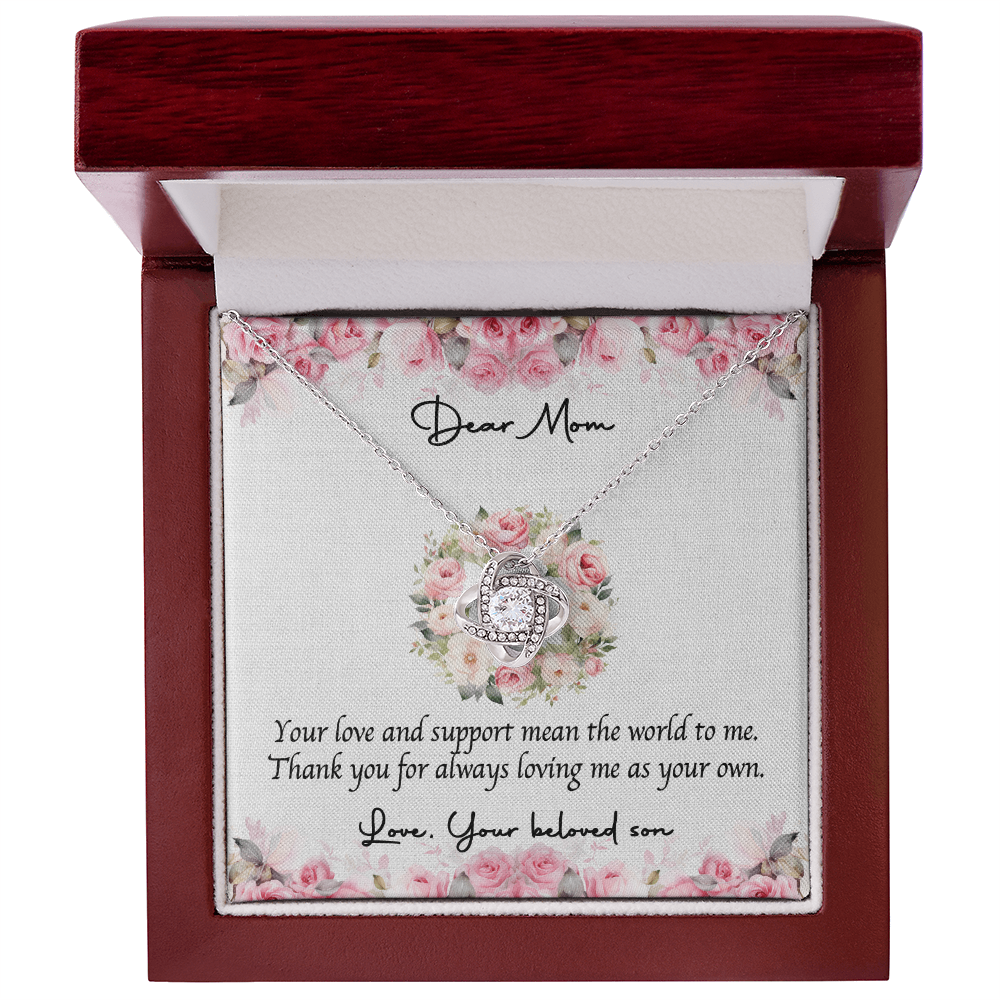 Love Knot Necklace for Mom – Heartfelt Gift from Son