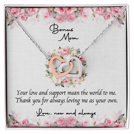 Bonus Mom Necklace Gift, Step Mom Gift from Bride, Mother in Law Gift from Bride, MIL Wedding Gift, Step Mother of the Bride Gift Jewelry