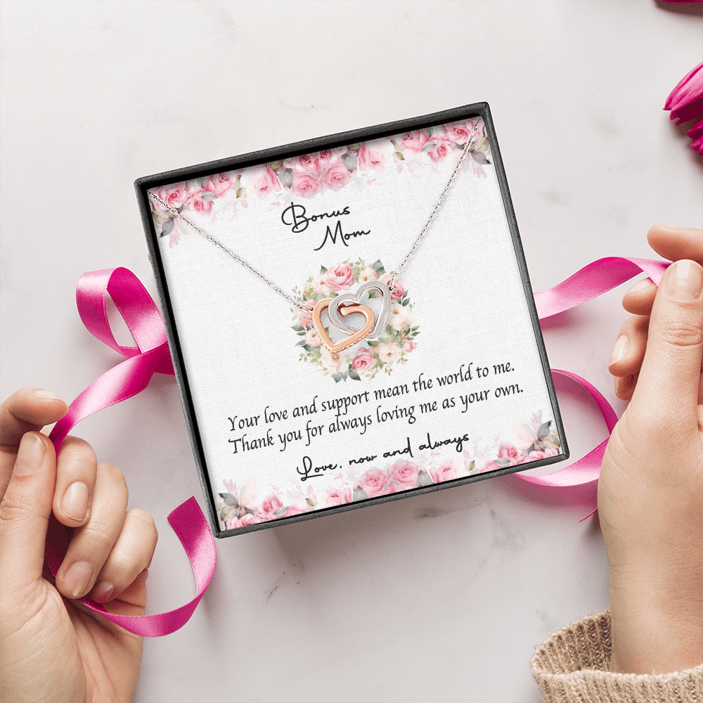 Bonus Mom Necklace Gift, Step Mom Gift from Bride, Mother in Law Gift from Bride, MIL Wedding Gift, Step Mother of the Bride Gift Jewelry