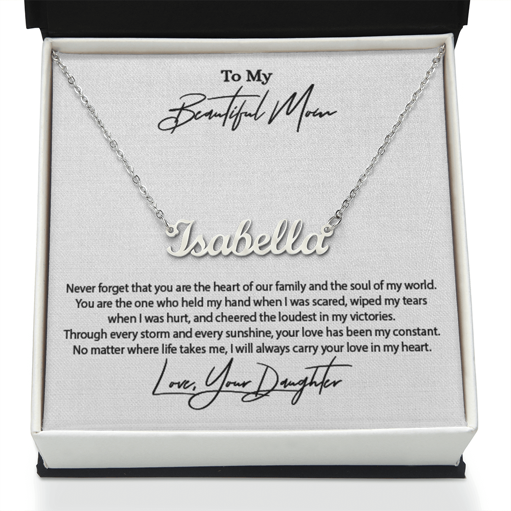 Personalised Name Necklace for Mum – Unique Gift from Daughter | SparklinGifts
