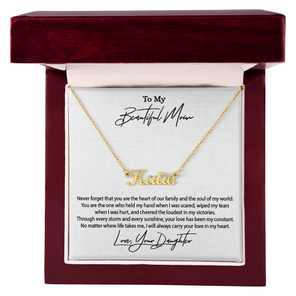 Personalised Name Necklace for Mum – Unique Gift from Daughter | SparklinGifts