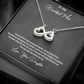 Daughter to Mother Gift | Endless Love Heart Infinity Necklace for Mom | "I Love You More Than Words Can Say"