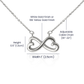 Daughter to Mother Gift | Endless Love Heart Infinity Necklace for Mom | "I Love You More Than Words Can Say"