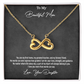 Daughter to Mother Gift | Endless Love Heart Infinity Necklace for Mom | "I Love You More Than Words Can Say"