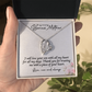 Bride Necklace Gift For Bonus Mom , Step Mom Stylish Jewelry Gift with a Kind Heartwarming  Message Card, Mother in Law Gift from Bride, MIL Wedding Gift, Step Mother of the Bride Gift Jewelry