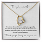Bonus Mom Necklace Gift, Step Mother Gift from Bride, Mother in Law Gift for from bride, MIL Wedding Gift,