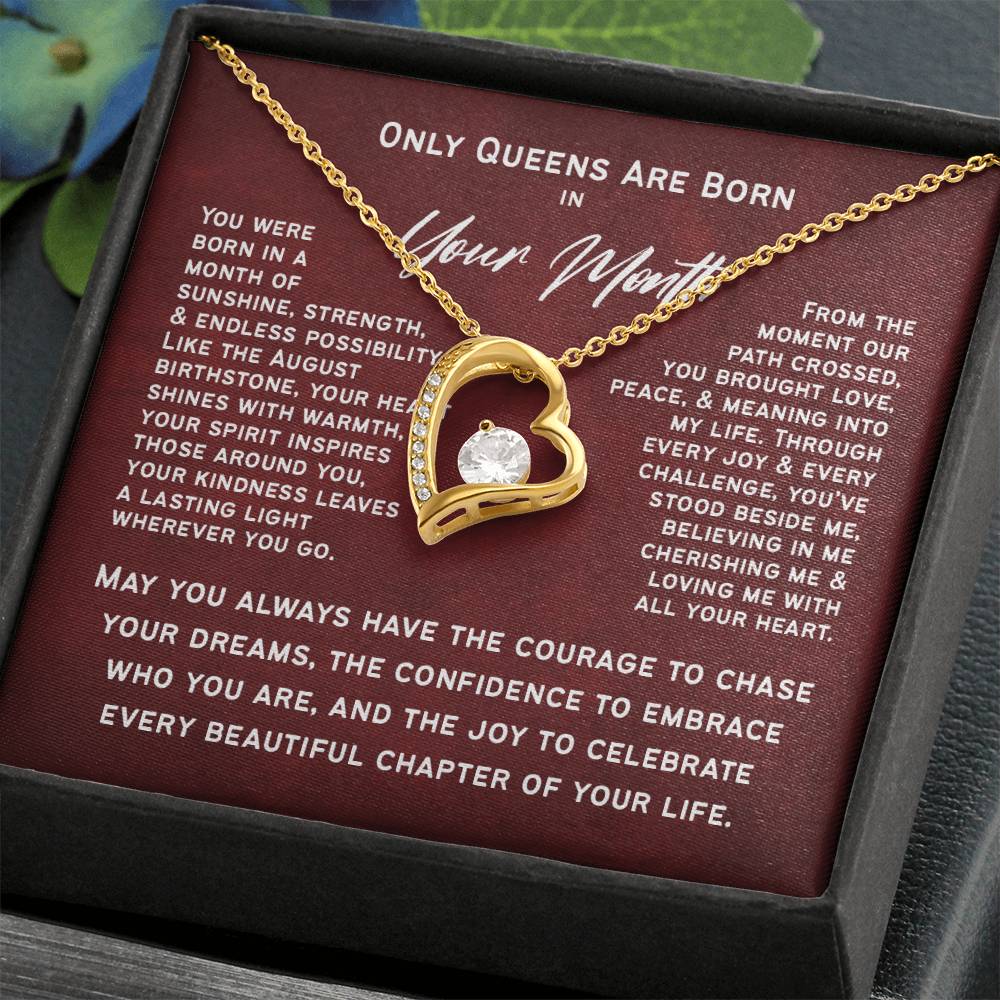 Only Queens Are Born This Month – Majestic Birthday Gift for Her | Wife, Mom, Grandma, Sister or Daughter | SparkinGifts