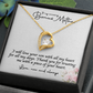 Bride Necklace Gift For Bonus Mom , Step Mom Stylish Jewelry Gift with a Kind Heartwarming  Message Card, Mother in Law Gift from Bride, MIL Wedding Gift, Step Mother of the Bride Gift Jewelry